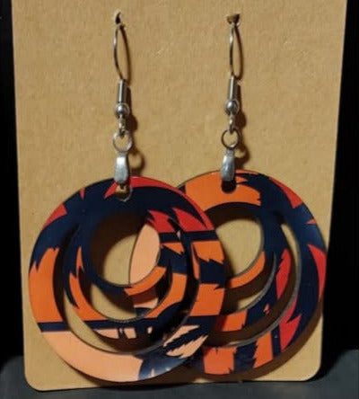 Handmade Tropical Earrings Set - Silver